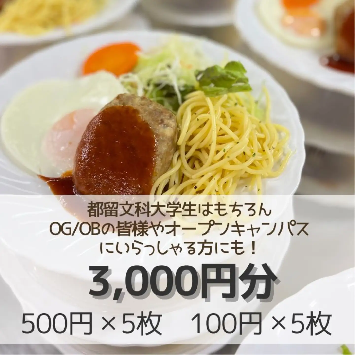 都留文科大学 食堂チケット| 食堂 大学 入学 ランチ ごはん ご飯 学食 学生 都留 山梨 やまなし 山梨県 都留文 都留文大 学食券 食券