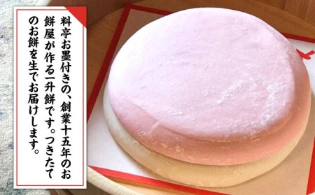 【桐箱入り！贈答用も可能！】一升餅 2kg×2個（紅白）  糸島市 / 味工房 甘吉 [AMK001]