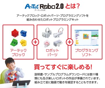 H168　アーテックロボ2.0　クリエイティブスマートトイセット【Artec おもちゃ 玩具 トイ ロボット プログラミング 日本製 こども 大阪 八尾市】】