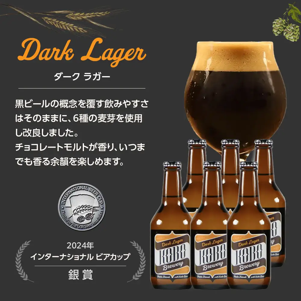 ダークラガー　６本セット　クラフトビール