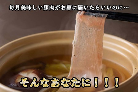 ＜ 定期便12回 ＞ 北海道産 健酵豚 しゃぶしゃぶ用モモ肉 計 1.2kg ( 全 14.4kg )