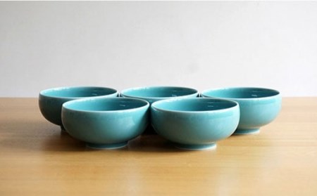 【白山陶器】汁碗 5ピースセット 青磁 食器 茶碗 【波佐見焼】 [TA67] 波佐見焼