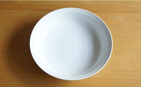 【白山陶器】【美しいレリーフ模様】よしず彫 盛鉢 1ピース 白磁 ボウル 食器 皿 【波佐見焼】 [TA75] 波佐見焼