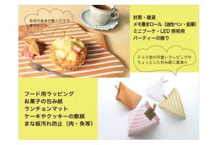 teshio roll 8本入 幅220mm×10m 〈手仕事クラフト〉 ロール紙 クラフト
