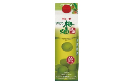 チョーヤ 梅酒紀州　1Ｌパック×6本（1ケース）/梅酒 梅 ウメ お酒 リキュール 酒 紀州 和歌山 CHOYA 国産 【kis110C】
