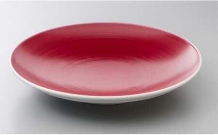 ARITA PORCELAIN LAB (アリタポーセリンラボ) ワインレッド 平皿(大) 有田焼 大皿 赤 A60-122
