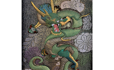 【雲龍風虎堂】押絵『青龍』（大） No.130