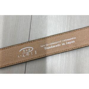 革工房いんのしまスマートロック式牛革ベルト(色:ブラック)