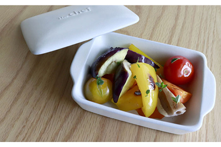 【美濃焼】The chef ベイクパンミニ＆焼杉プレート ４セット 計8点【株式会社ロロ】 耐熱陶器 グリル調理 食器 耐熱 楽ちん 時短 日本製 波型 フラット グラタン皿 陶板 魚焼きグリル レシピつき グリル皿 グリル 蓋付き アウトドア BBQ 蒸し物 蒸し器 スチーマー[MBZ035]