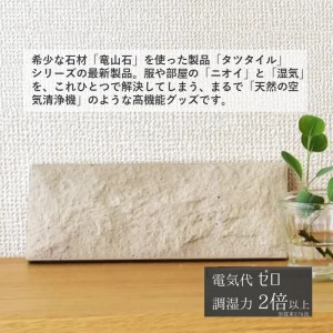 天然の空気清浄機！タツタイルS調湿脱臭パネル2[2枚]【2402N11901】