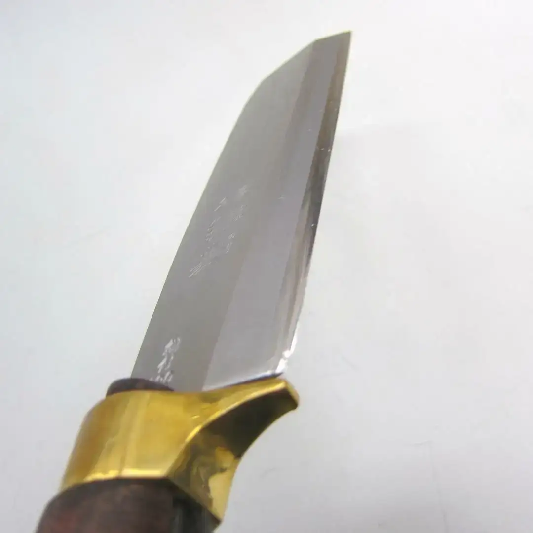 [カネノリ] 最高級鞘鉈 鋼付 片刃 165mm 鋼典 アウトドア 燕三条製 焚火 鞘付き [五十嵐刃物工業] 【022S023】