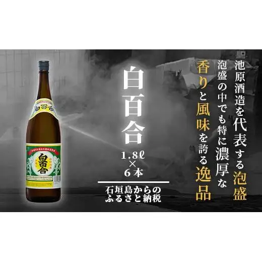 池原酒造 白百合1.8リットル 30度 6本セット IK-6