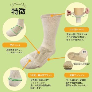 糖尿病用靴下「らくした」 [030M10]
