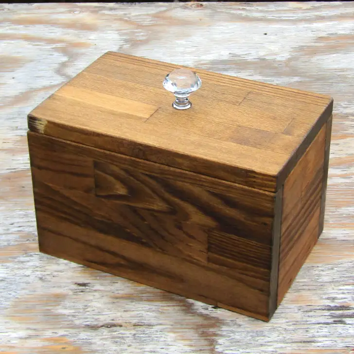 手作り木製 小物入れにもなるマスクストッカー【007D-086】