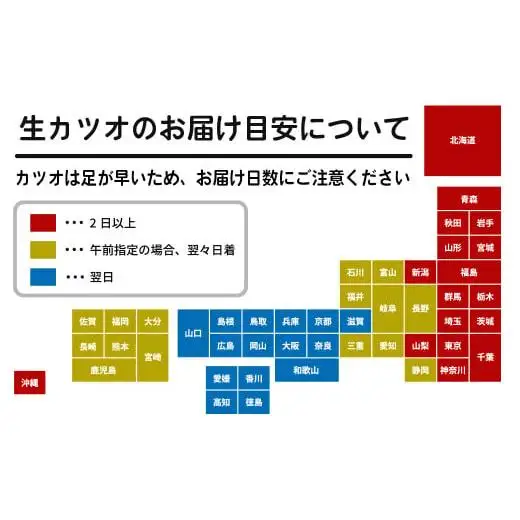 わら焼き かつおのタタキ 1~2節 【 生 カツオ 】