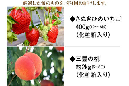 三豊市産 人気の厳選フルーツ定期便R(年4回)