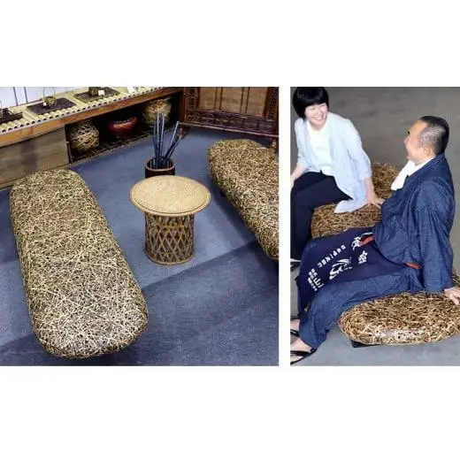 【 受注生産 】 虎竹 やたら ソファ ベンチ TT0472 職人 手作り 手編み 竹虎 山岸竹材店 高知 高知県 須崎市 安和 工芸品 竹細工 虎斑竹