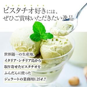 【訳あり】ピスタチオ ジェラート 1.25リットル【大容量 アイス 業務用 スイーツ 人気 デザート 冷凍 氷菓子 1.25L 家族 ファミリーサイズ イタリア シチリア産】