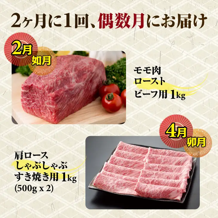 【定期便】佐賀牛極みコース 隔月（2ヶ月に1度) お肉の定期便  Q224-001