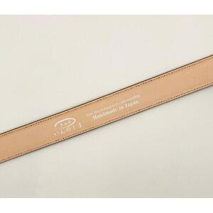 革工房いんのしま牛革盛り上げタイプベルト(色:グリーン)