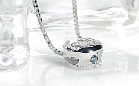 ダイヤモンド ネックレス 0.2ct プラチナ 馬蹄 ホースシュー 45cm ダイヤモンド ジュエリー