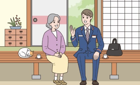 郵便局のみまもりサービス「みまもり訪問サービス　6か月コース」【日本郵便株式会社】 [ABBB007] 