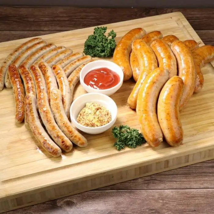 【合計1.2Kgボリューム満点】ミートガイ手作り生ソーセージセット(メープル＆ビール風味)