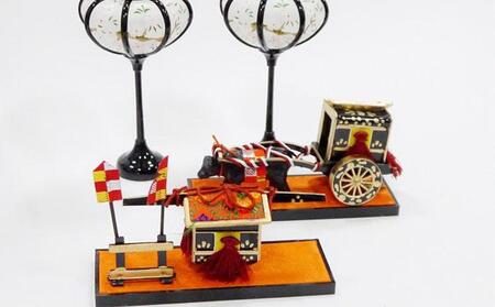 雛具「御所車御駕籠＆ぼんぼり」◆