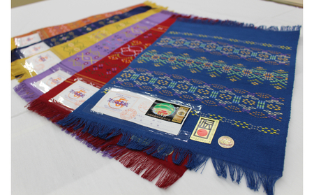 伝統工芸＜読谷山花織＞テーブルセンター（大）