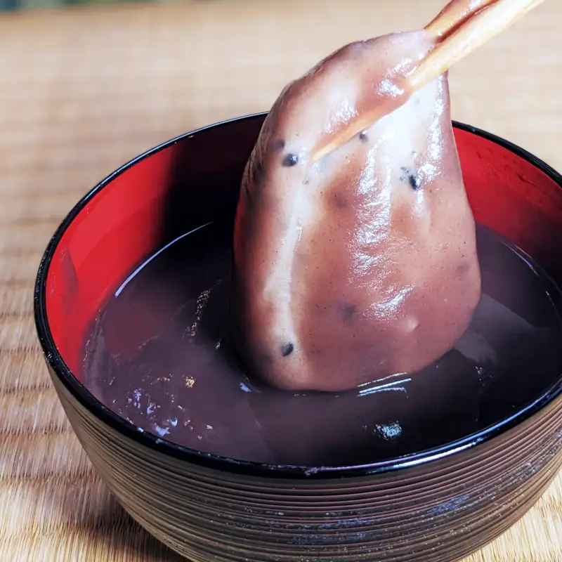 老舗和菓子屋さんの杵つき生丸餅（ゴマ）12個＆こしあん 200g×3セット