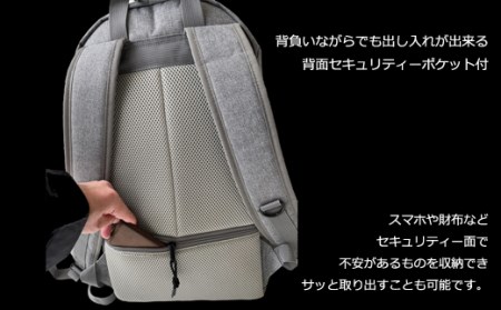 005-140　背面セキュリティーポケット＆保冷保温ポケット付き お悩み解決リュック 