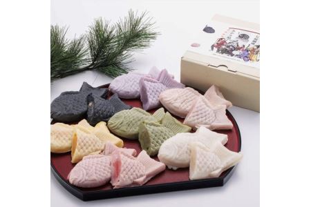 話題沸騰！ 七色の”冷たい” たい焼き 七福鯛焼 _S107