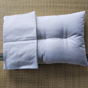 綿入れ枕(オーガニック枕カバー付き)1個※離島への配送不可