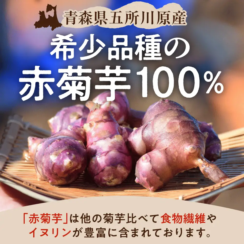 菊芋　パウダー 50g 粉末 菊芋パウダー お試し イヌリン 【 きくいも 赤菊芋 キクイモ 五所川原 イヌリン 】 