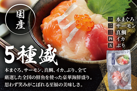 【純国産】数量限定！海鮮丼の具の贅沢６種類セット