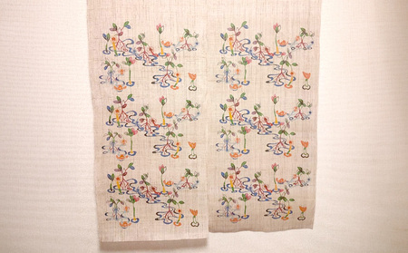 暖簾 マングローブ　【藤崎紅型工房】 伝統 工芸 民芸 紅型 びんがた 名護 おみやげ 作品 沖縄 お土産 絹 染物 ギフト プレゼント 鮮やか 植物染料 逸品 のれん おすすめ 人気