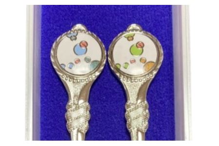 水玉 スプーン・フォークセット【東京七宝】【004-003】