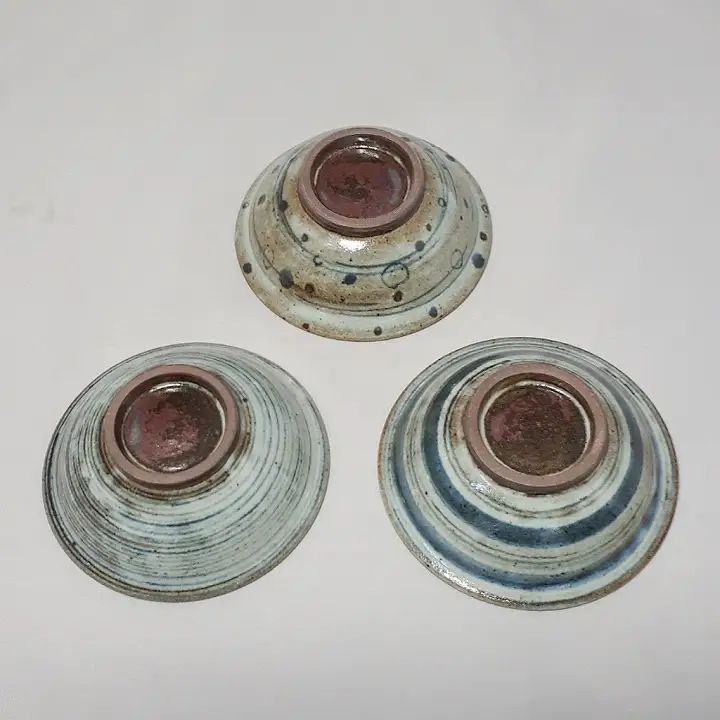 益子焼 大石窯 小鉢 3点 益子町 BW001