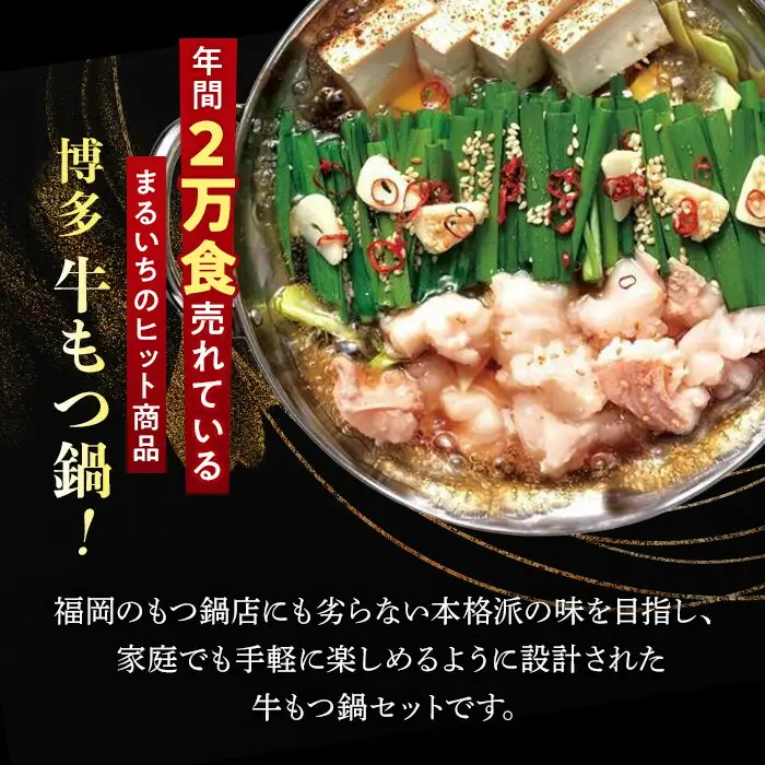 博多牛 もつ鍋 セット 4人前 (醤油味)