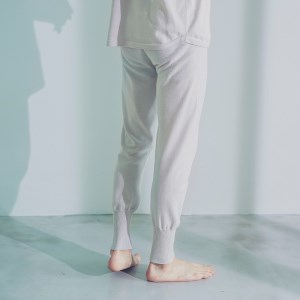 aroundsea MENS ウエストカバーニットレギンス【Lサイズ／ペールグレー】 [VC01143]