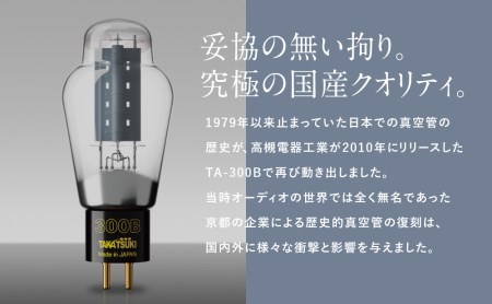 【高槻電器工業】 国産オーディオ用真空管TA-300B【ペア：2本】 真空管 真空管オーディオ オーディオ用パーツ 南さつま市