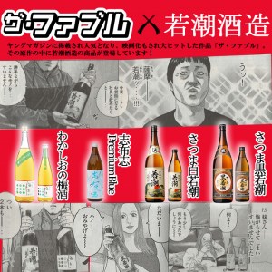 志布志　25度・プレミアムブルー20度　計４本「ザ・ファブル」に掲載！ a5-073