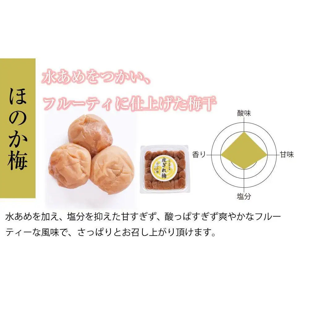 ほのか梅干　紀州南高梅 産地直送　訳あり　皮切れ450g
