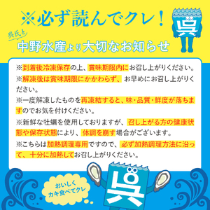 中野水産 美浄生牡蠣 冷凍カキフライ 国産 大粒 かきフライ 便利な小分け 美味しい お惣菜 おかず 揚げるだけ 簡単 送料無料 日本一 広島県 呉市 ku007-002-r