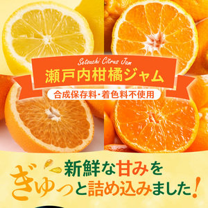 島の恵み 瀬戸内 柑橘ジャム 人気アソート 4本 セット 食べ比べ セット 温州みかん 紅八朔 レモン しらぬい ジャムセット シトラス お取り寄せグルメ 送料無料 広島県 呉市【合成保存料 着色料 不使用】 ku055-003-r