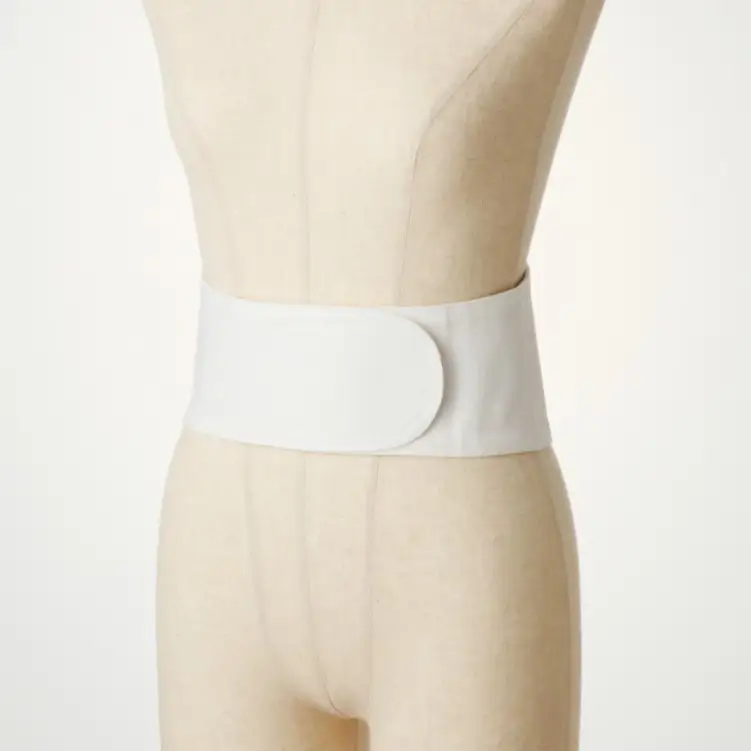 腰貴妃ベルト（女性用） ホワイト／Lサイズ（75～80cm）職人の手作り レディース 簡単 装着 ウエストサポーターサポート 美しい姿勢 マジックテープ立ち仕事 日本製 国産 お取り寄せ 送料無料 広島県 呉市 ku062-005-wl-r