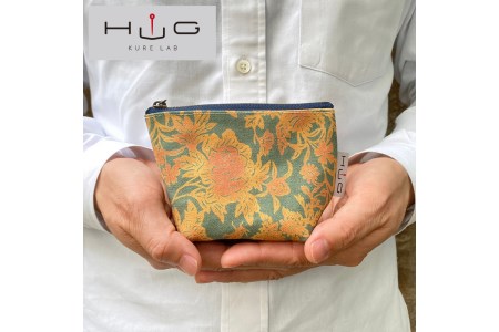 舟形 ミニポーチ 金唐紙 2色セット  [HUG-はぐ-] おしゃれ 小物入れ 小銭入れ  メンズ レディース ユニセックス 国産 広島県 呉市 ku091-032-r