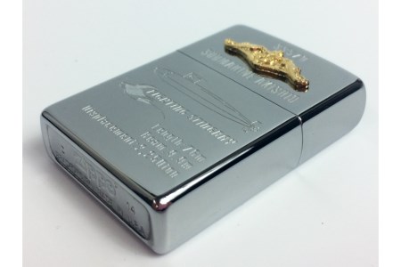 ZIPPOライター（海上自衛隊 潜水艦あきしお）ジッポライター 専用BOX入り エッチング加工 大日本帝国海軍 ヤマト 広島県 呉市 ku091-044-r