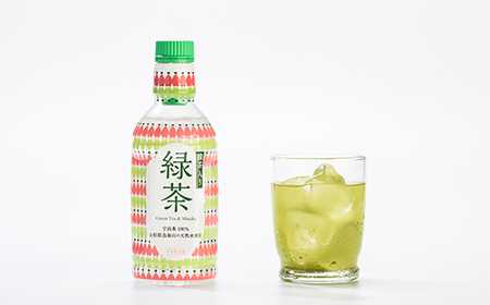 山形県鳥海山の天然水 FRESH 抹茶入り緑茶340ml 1ケース(24 本) F2Y-4228