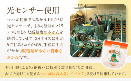 有田みかん 5kg 2Sサイズ 光センサー使用 高糖度